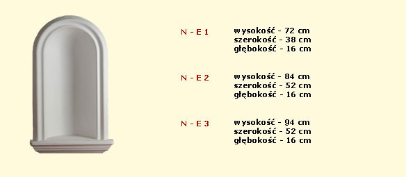 N-E 1 - Nisze / Wandnischen