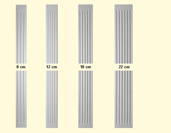 P 3 - Pilastry: pilaster - joski / Jonisch
