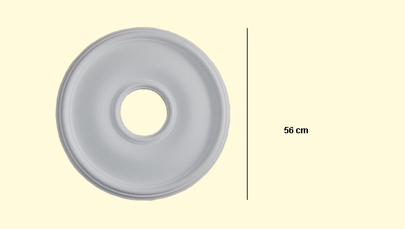 R 12 - gipsowa rozeta / Deckenrosette